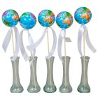 Pálcás ballagói földgömb szalaggal 5db/csom (db ár)