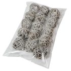 Vesszőlabda 4cm havas szürke 20db-os