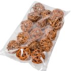 Vesszőlabda 4cm festett terrakotta 16db-os