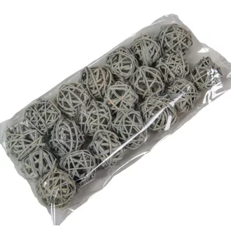 Vesszőlabda  szürke 3cm 20db-os
