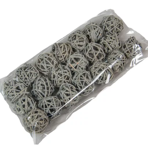 Vesszőlabda  szürke 3cm 20db-os