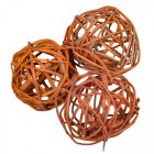 Vesszőlabda 4cm terrakotta 16db-os