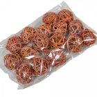 Vesszőlabda 4cm terrakotta 16db-os