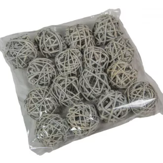 Vesszőlabda 4cm f. szürke 16db-os