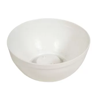 Műanyag nagy tál fehér D18cm M8cm