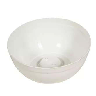 Műanyag nagy tál fehér D21cm M9cm