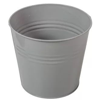 Bádog virágcserép szürke D17cm M15cm