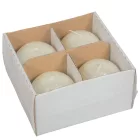Metál gömb gyertya 60mm ivory 4db/csom (db ár)