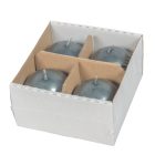 Metál gömb gyertya 60mm szürke 4db/csom (db ár)