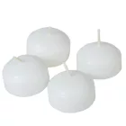 Mártott úszó gyertya 40x25mm fehér 20db/csom (db ár)