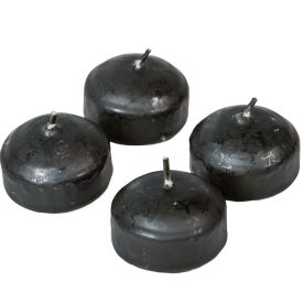 Mártott úszó gyertya 40x25mm fekete 20db/csom (db ár)