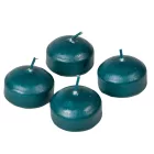 Mártott úszó gyertya 40x25mm sötétzöld 20db/csom (db ár)