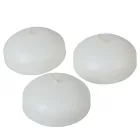 Mártott úszó gyertya 60x30 mm fehér 12db/csom (db ár)
