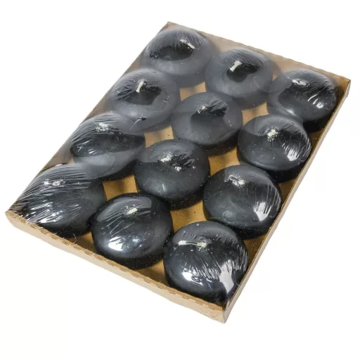 Mártott úszó gyertya 60x30 mm fekete 12db/csom (db ár)