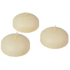 Mártott úszó gyertya 60x30 mm krém 12db/csom (db ár)