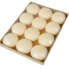 Mártott úszó gyertya 60x30 mm krém 12db/csom (db ár)