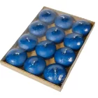 Mártott úszó gyertya 60x30 mm sötétkék 12db/csom (db ár)