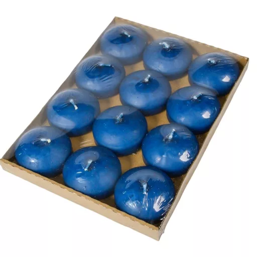 Mártott úszó gyertya 60x30 mm sötétkék 12db/csom (db ár)