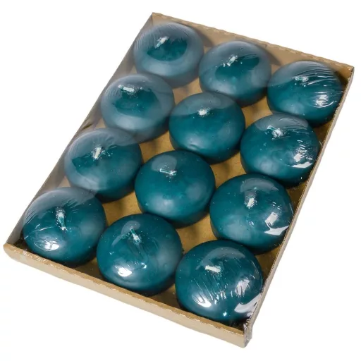Mártott úszó gyertya 60x30 mm sötétzöld 12db/csom (db ár)
