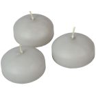 Mártott úszó gyertya 60x30 mm vil. szürke 12db/csom (db ár)