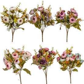 Boglárka csokor 10v mix M27cm 48db/#