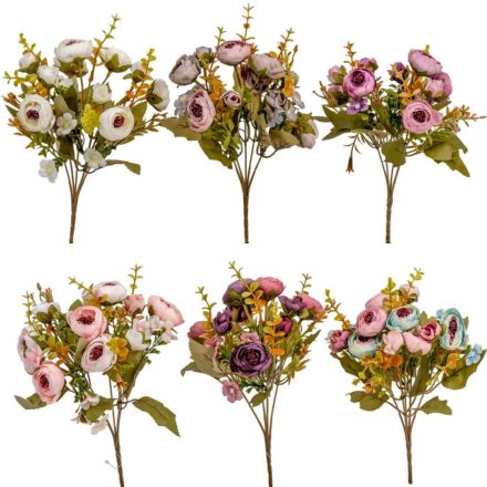 Boglárka csokor 10v mix M27cm 48db/#