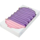 Mártott nagy csavart gyertya lila-rózsa 200mm (db ár) 30db/csom