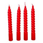 Mártott nagy csavart gyertya piros 200mm (db ár) 30db/csom
