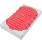 Mártott nagy csavart gyertya piros 200mm (db ár) 30db/csom