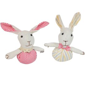 Nyuszi figura textil M17cm