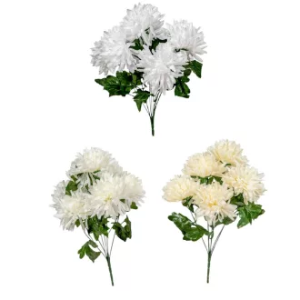 Krizantém csokor 7v. mix M40cm 24db/#