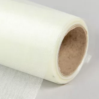 Organza tekercs 08 törtfehér 12cmx10m