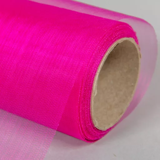Organza tekercs 27 pink 12cmx10m