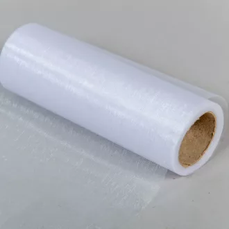 Organza tekercs 01 fehér 15cmx10m