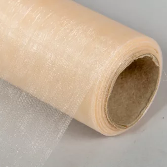 Organza tekercs 06 bézs 15cmx10m