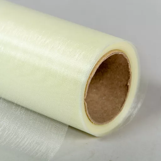 Organza tekercs 08 törtfehér 15cmx10m