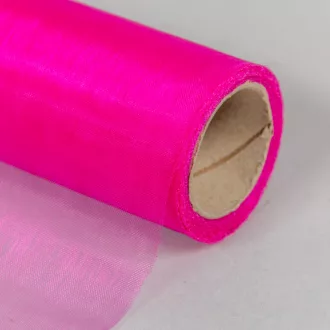 Organza tekercs 27 pink 15cmx10m