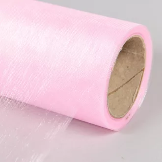 Organza tekercs 43 babarózsaszín 15cmx10m