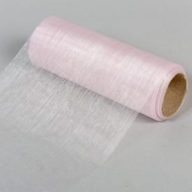 Organza tekercs 90 halvány rózsaszín 15cmx10m