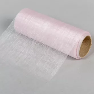 Organza tekercs 90 halvány rózsaszín 15cmx10m