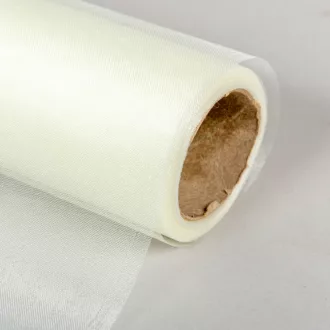 Organza tekercs 08 törtfehér 23cmx10m