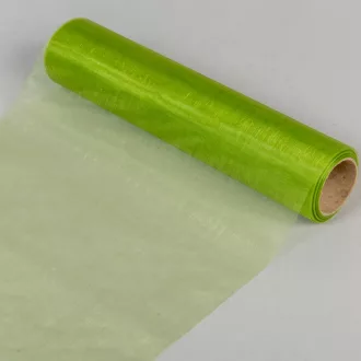 Organza tekercs 108 mohazöld 23cmx10m