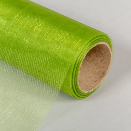 Organza tekercs 108 mohazöld 23cmx10m