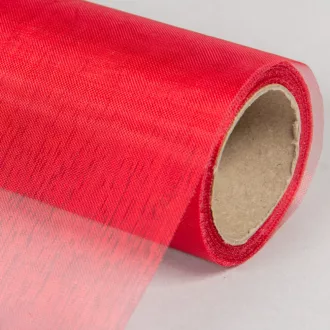 Organza tekercs 33 piros 23cmx10m
