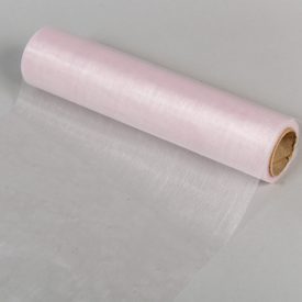 Organza tekercs 90 halvány rózsaszín 23cmx10m