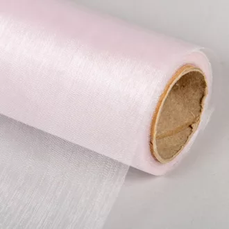 Organza tekercs 90 halvány rózsaszín 23cmx10m