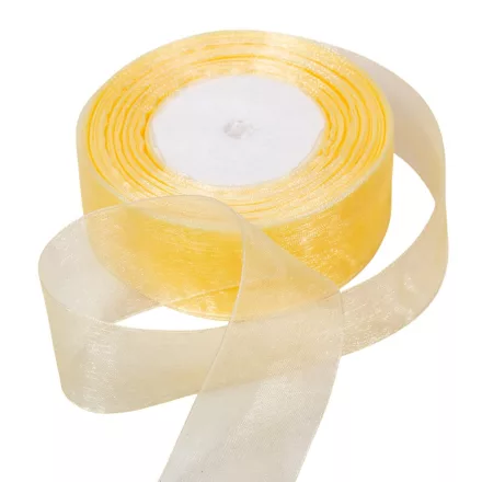 Organza szalag 08 krém 4cmx45.5cm
