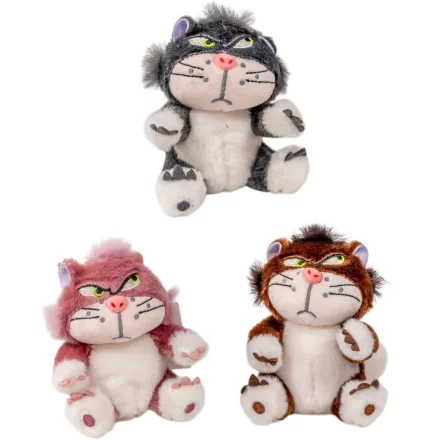 Plüss cica kulcstartós 12cm