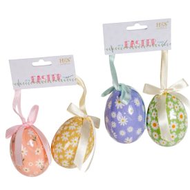 Húsvéti tojás műa fényes 7cm 2db-os