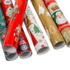 Csomagoló papír karácsonyi mintával mix 70x200cm